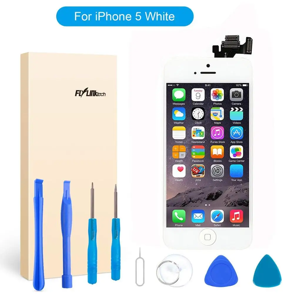 FLYLINKTECH 5 дюймовый ЖК сенсорный экран Замена для iPhone 8 Plus черный содержит