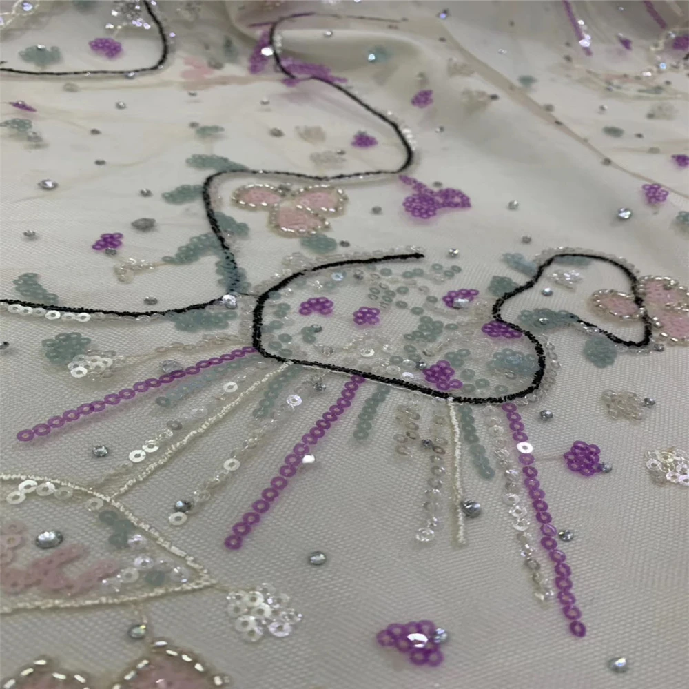 Золотая африканская французская кружевная ткань из бисера последние 2020 с