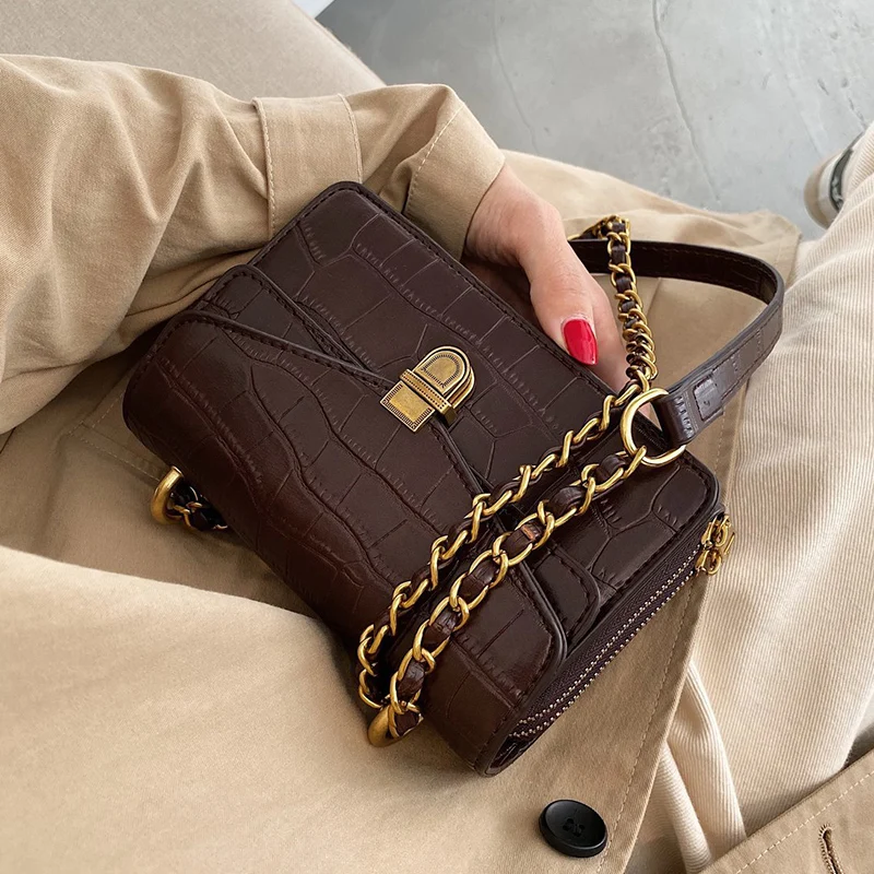 

Маленькие сумки через плечо из искусственной кожи с узором под камень для женщин 2020 трендовые брендовые дизайнерские сумки женская сумка н...