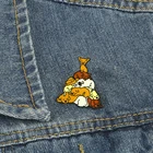 С героями мультфильмов верхняя одежда для детей с рисунком собаки эмаль на булавке милый мопс Пирамида Золотая брошь с ретривером Забавный подарок контактный кабель с металлическим можно украсить ювелирными изделиями куртки сумка со значком