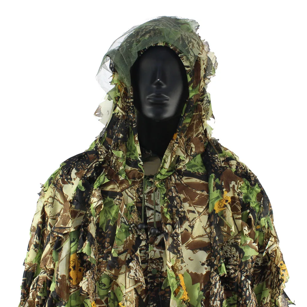 3D листовые маскировочный костюм более 1000 лазерной резкой и листья | Легкий
