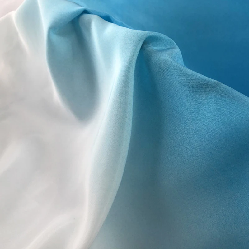 1 м * 2 тень чифон материал тона Непрозрачный шифон Koshibo градиентная ткань