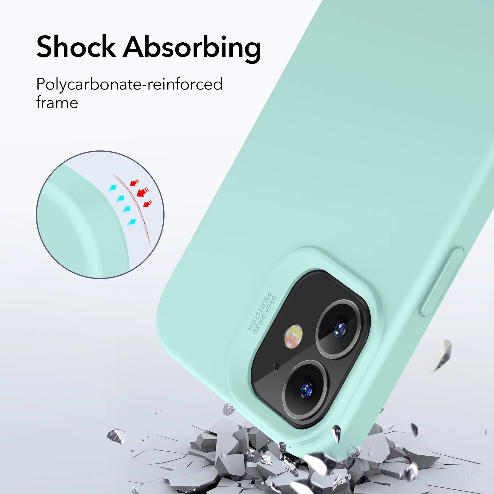 ESR for iPhone 12 Case for iPhone 12 Pro Max Silicone Rubber Cover for iPhone 12 mini/12/12 Pro Original Liquid Silicone Soft