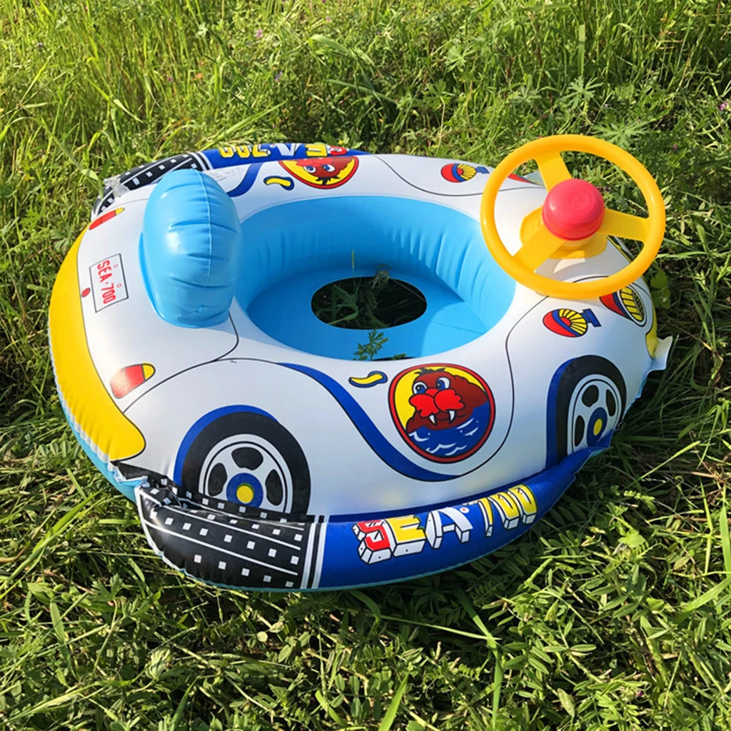 

Inflatable Swimming Floats w/ Foot Air Pump Safety Kids Swim Trainer Fun Beach