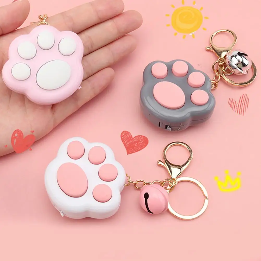 

Mini Fidget Toy Delicate Craft Interactive Easy-carrying Mini Cat Paw Fidget Game Keychain Fidget Toys for Children