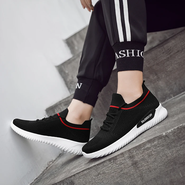 

Flats Women Sneakers Casual Shoes 2020 Spring Sock Sneakers Women Summer Lace Up Flats Women Plus Size Walking Tenis Feminino