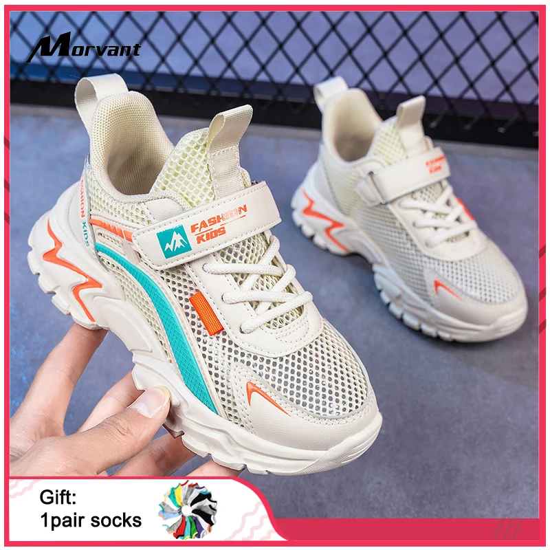 

Kids Sneakers Breathable Mesh Summer Boys Girls Sneakers Indoor Casual Children's Shoes Anti-slip Soft Bottom Footwear Kids