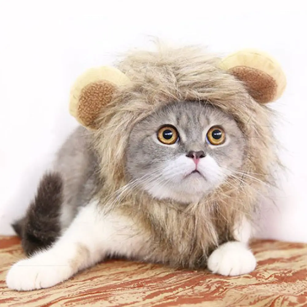 Женский костюм кошки косплей льва парик шапка с ушками котенок регулируемая