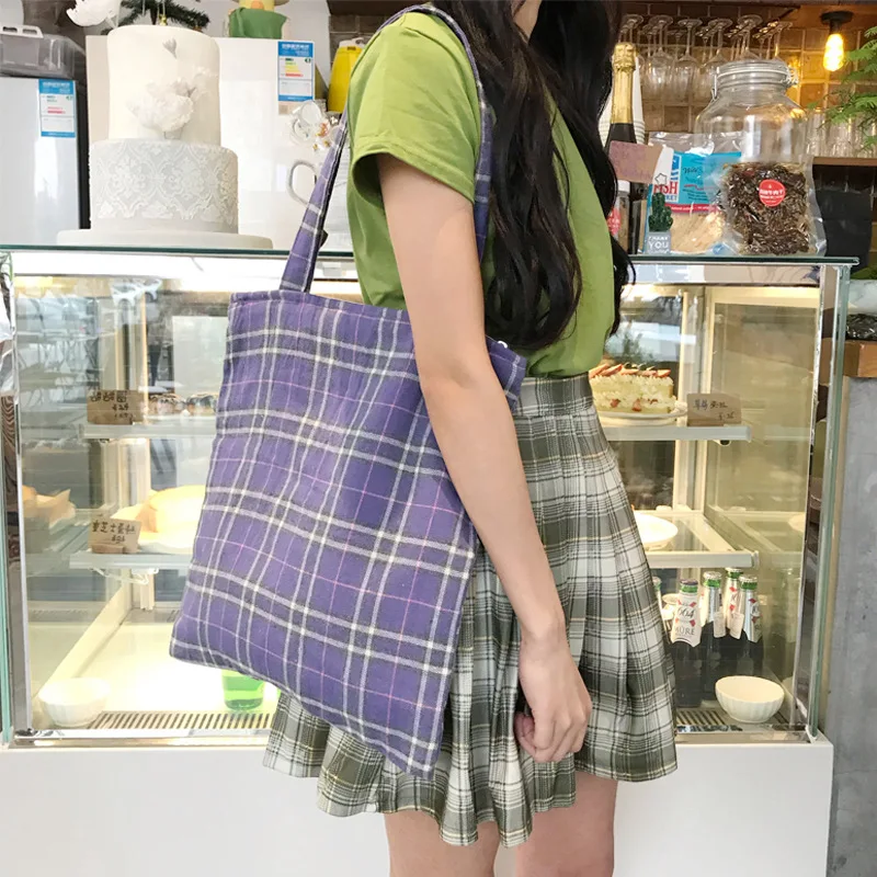 Youda модная женская сумка в клетку большая вместительность Студенческая простая