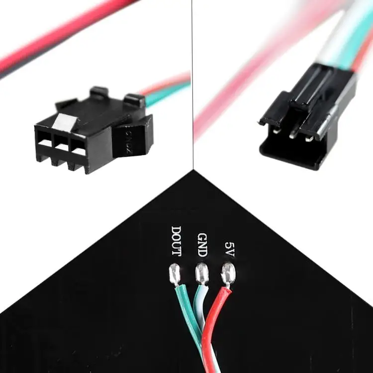 5V ws2812b Full Dream led панель пикселей экран дисплея; индивидуально Адресуемая цифровая матрица полосы; 8x32 16x16 8x8