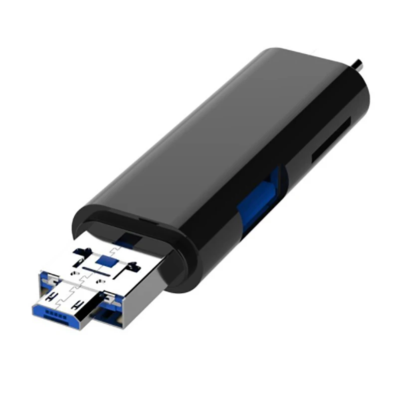 5 в 1 Многофункциональный Usb 3.0 Type C/Usb /Micro Usb/Tf кардридер |