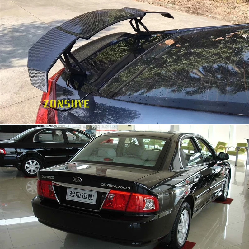 

Подходит для KIA Optima 2005 2006 спойлер авто седан комплект аксессуаров для корпуса заднего крыла из АБС-пластика