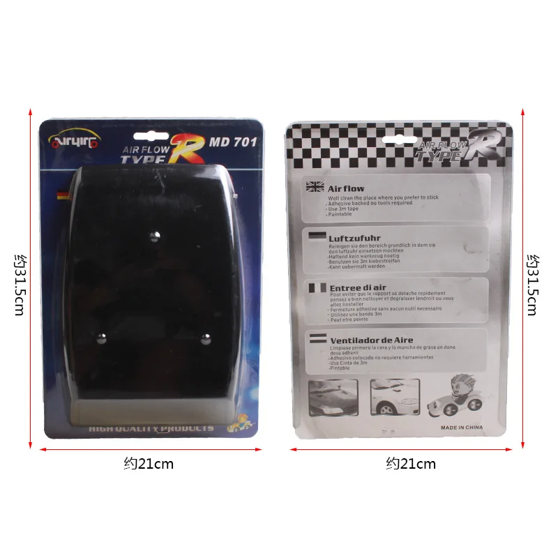 Автомобильная модернизация автоматический декоративный воздухозаборник