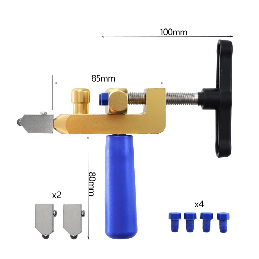 

Tile Glass Cutters Mirror Aluminum Alloy Standby Foot Pads Multifunctional