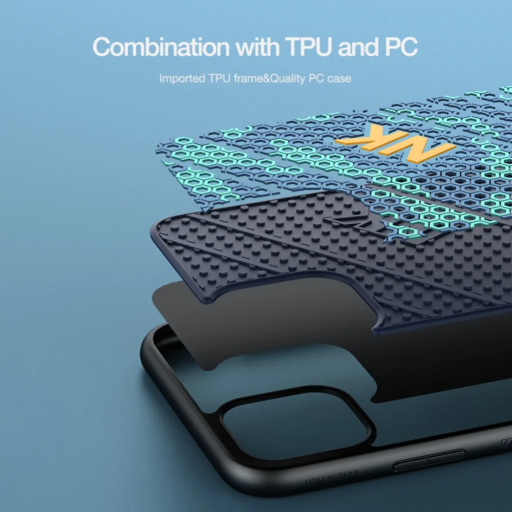 Для iPhone 11 11 Pro Max чехол для камеры Nillkin Роскошная текстура Спортивная Силиконовая задняя крышка Camshield для iPhone 11 Pro Max чехол для телефона