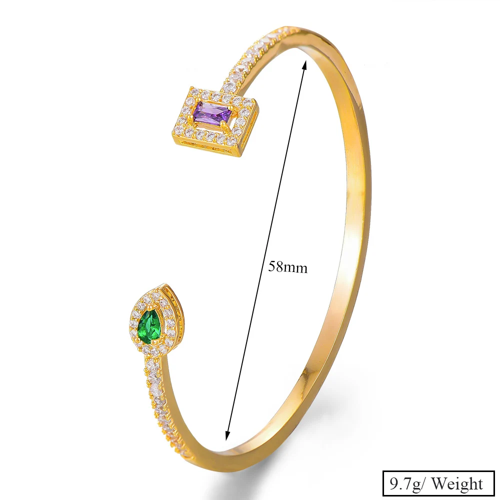 

High Quality New HOT Bangle Romantic Luxury Gorgeous Bracelet for Girl Women Wedding Engagement Party Show Jewelry