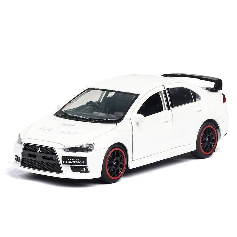 No Original Box 1:32 Mitsubishi EVO Lancer Evolution, игрушечный автомобиль из сплава, литая под давлением и Игрушечная модель автомобиля, игрушечные машинки для детей, подарки на день рождения, Рождество - Цвет: No Original Box