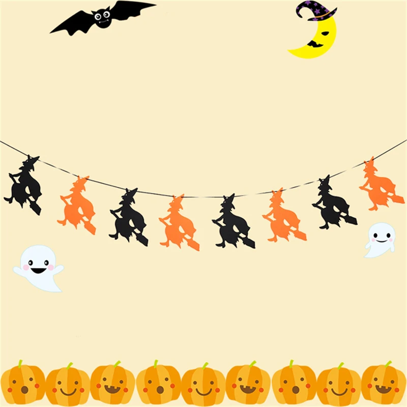 1 Набор сделай сам Хэллоуин тянущийся флаг Новогодние товары для домашнего