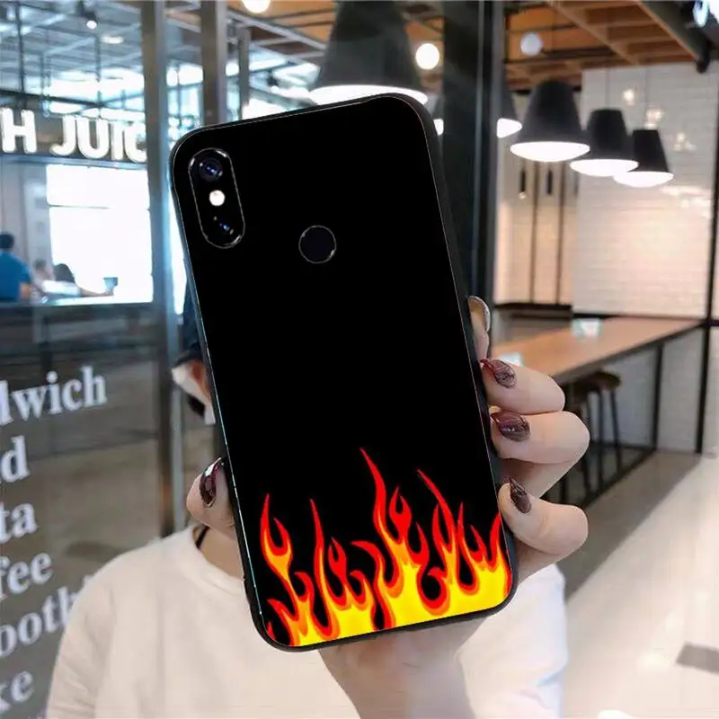 

Cool red flames green flame Phone Case For Xiaomi Redmi 7 8 9t 9se k20 mi8 max3 lite 9 note 9s 10 pro