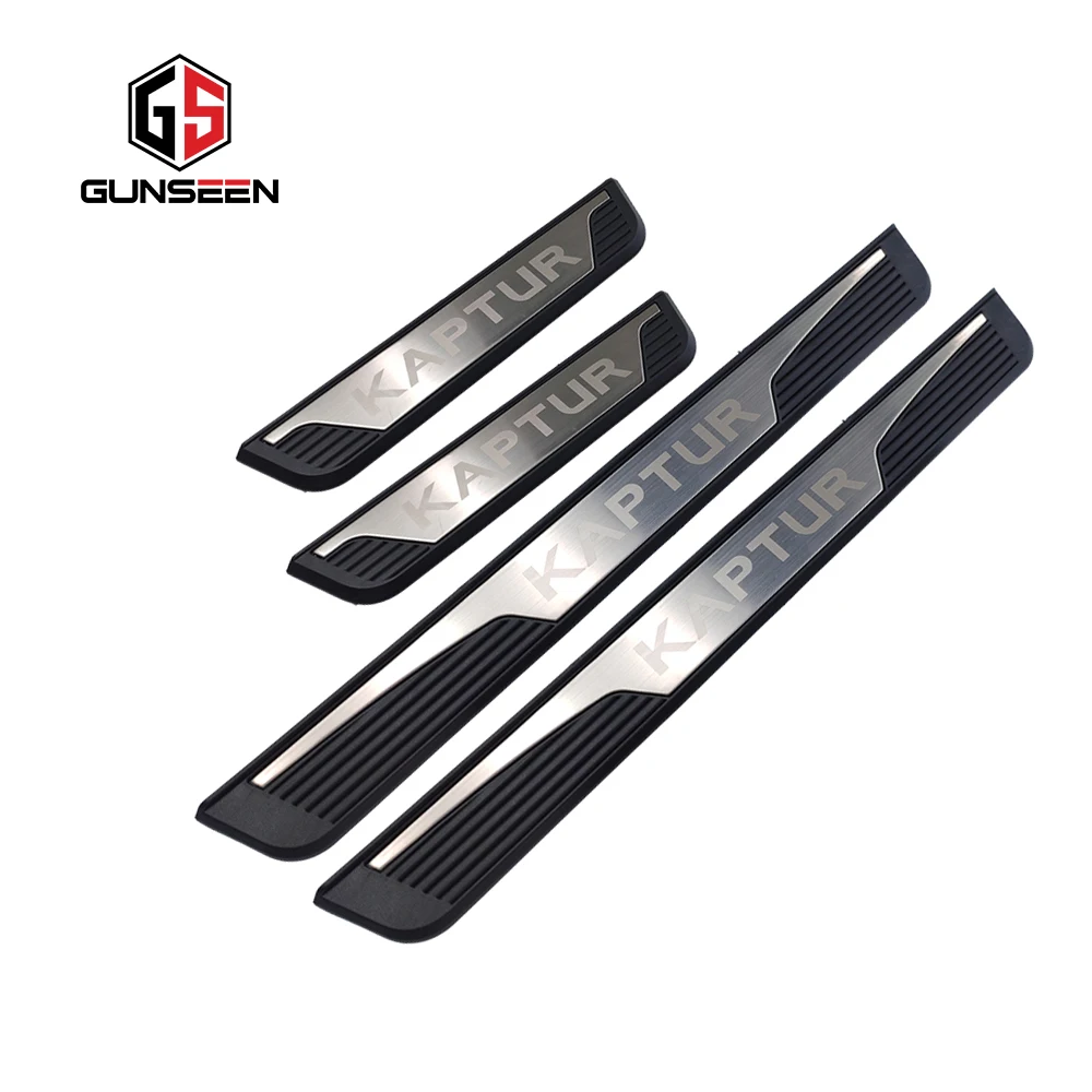 

For Renault Accessories Kaptur Protector Door Sill Scuff Plate Styling Captur Pedals Car Sticker 2016 2017 2020 2019 2021 2022