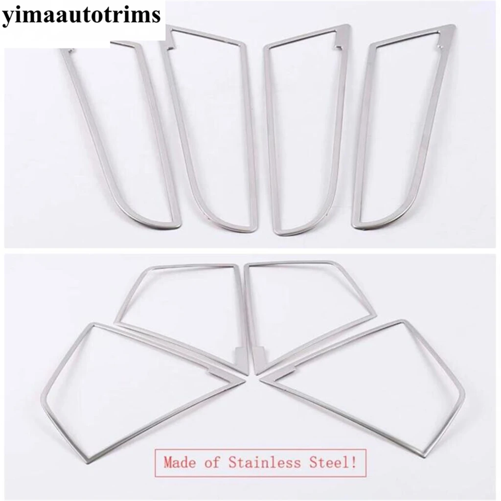 

Stainless Steel Accessories Fit For Skoda Kodiaq 2017 - 2020 Car Door Stereo Speaker Audio Sound Loudspeaker Frame Cover Trim