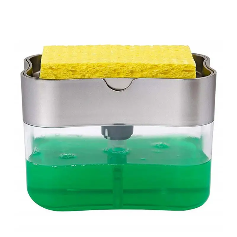 Диспенсер для мыла с губчатым держателем дозатор жидкости Ручной пресс предмет