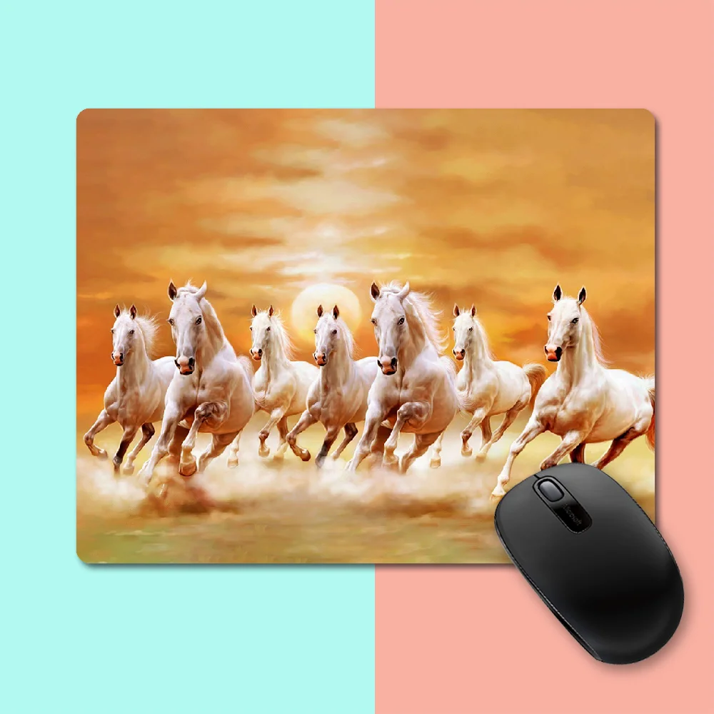 

Cool Animal Handsome Horse Gaming Mouse Pad PC Mousepad Game Pad Cartoon Rubber Mouse Pad Office Keyboard Pad