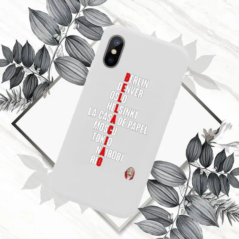 

Money Heist House Paper Phone Case White Candy Color for iPhone 11 12 mini pro XS MAX 8 7 6 6S Plus X SE 2020 XR