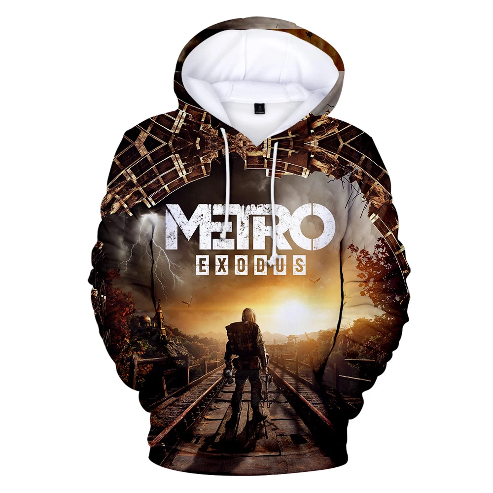 

Hot Metro Exodus Subway Leaving Hoodies Sweatshirts 3D Print Men/women Sweatshirts Autumn Warm Hoodies Boys Casual Coat Clothes