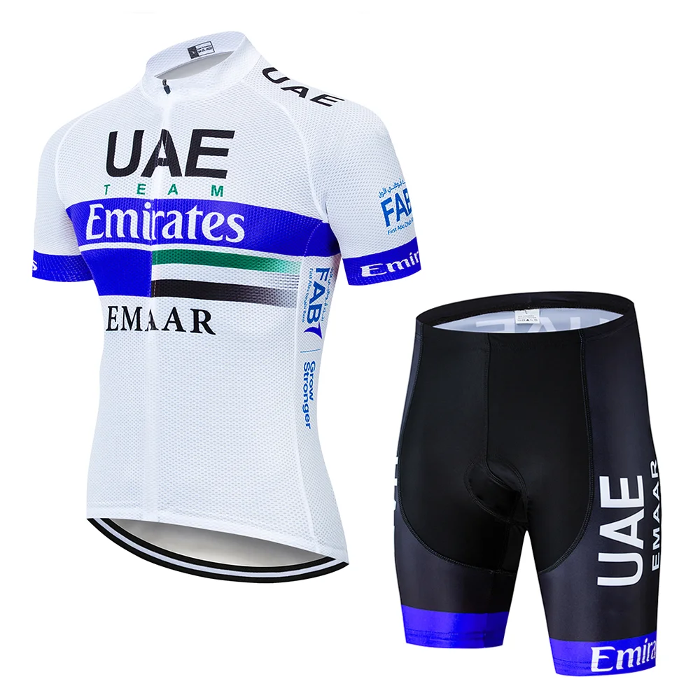 Cycling suit Команда ОАЭ PRO Велоспорт Джерси 9D гель велосипед шорты Костюм MTB Ropa Ciclismo мужские летние велосипедный майон culotte одежда - Цвет: Cycling suit