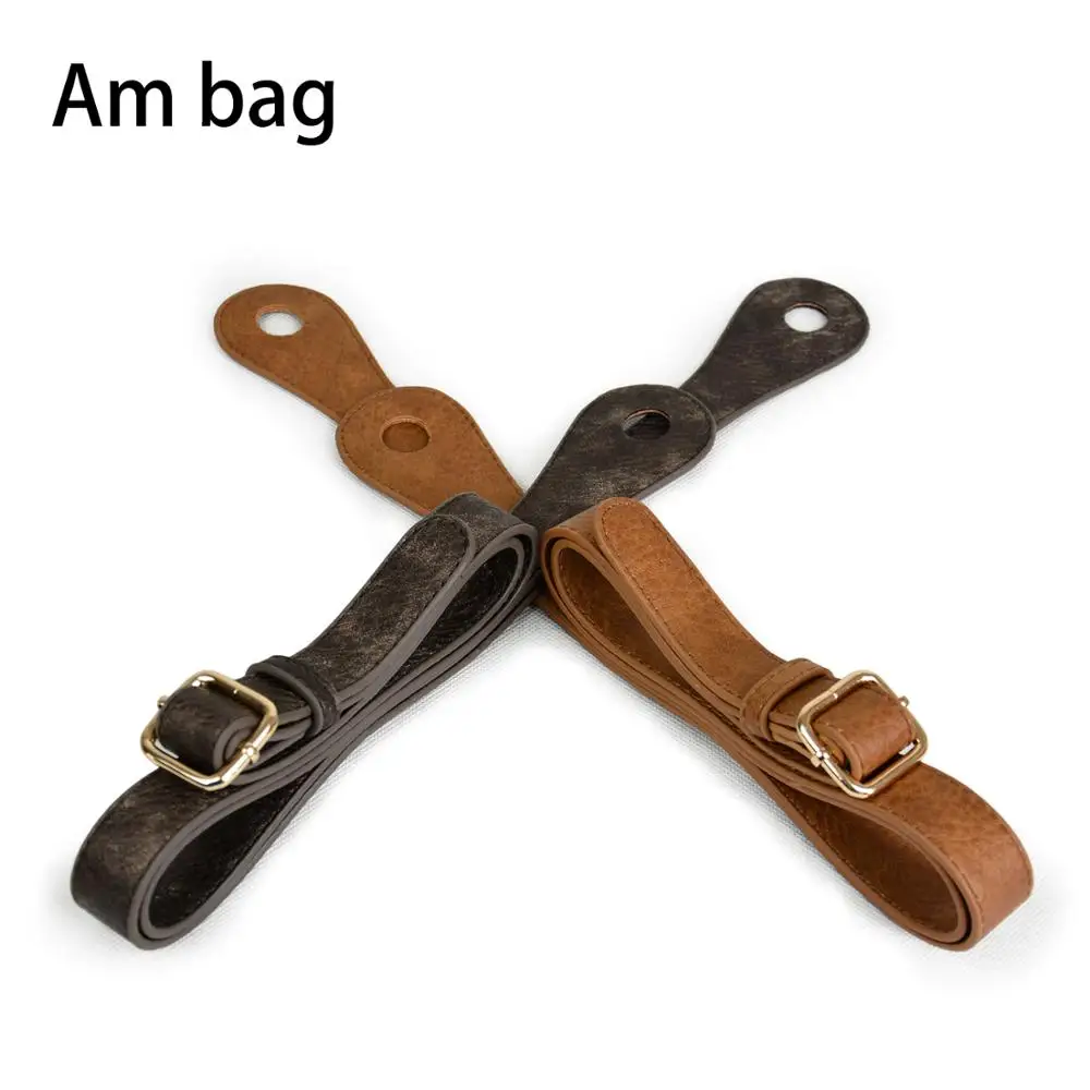 

Am bag New 1 Piece Adjustable Leather Strap Belt with Hole for Shoulder Bag Classic Mini Obag O Bag Women Handbag