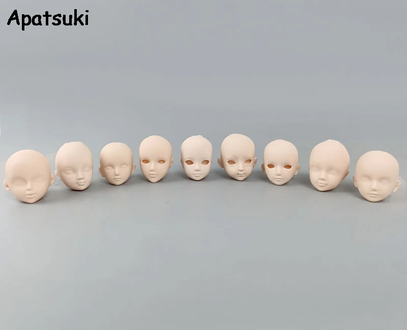 9 шт./лот пластиковая голова для практики макияжа сделай сам кукольные головки 11 5