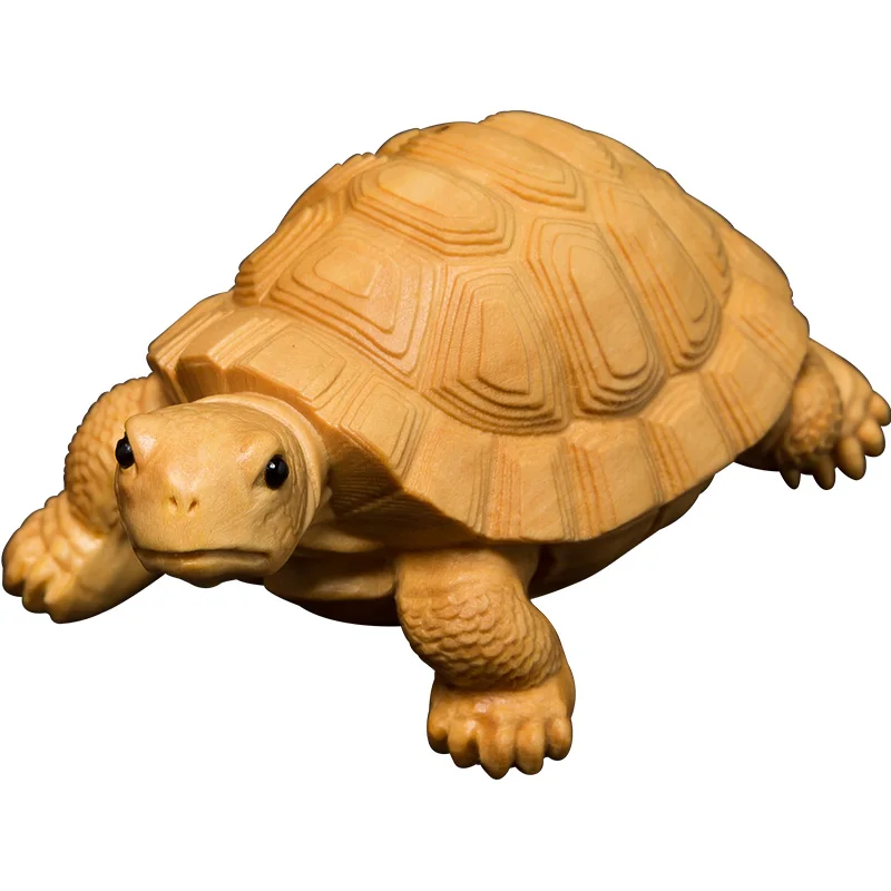 

6-9 Cm Boxwood Turtle Statue Money Turtle Lucky Pendant Feng Shui Animal Mascot Rich Sculpture Home Decor Office Decoration