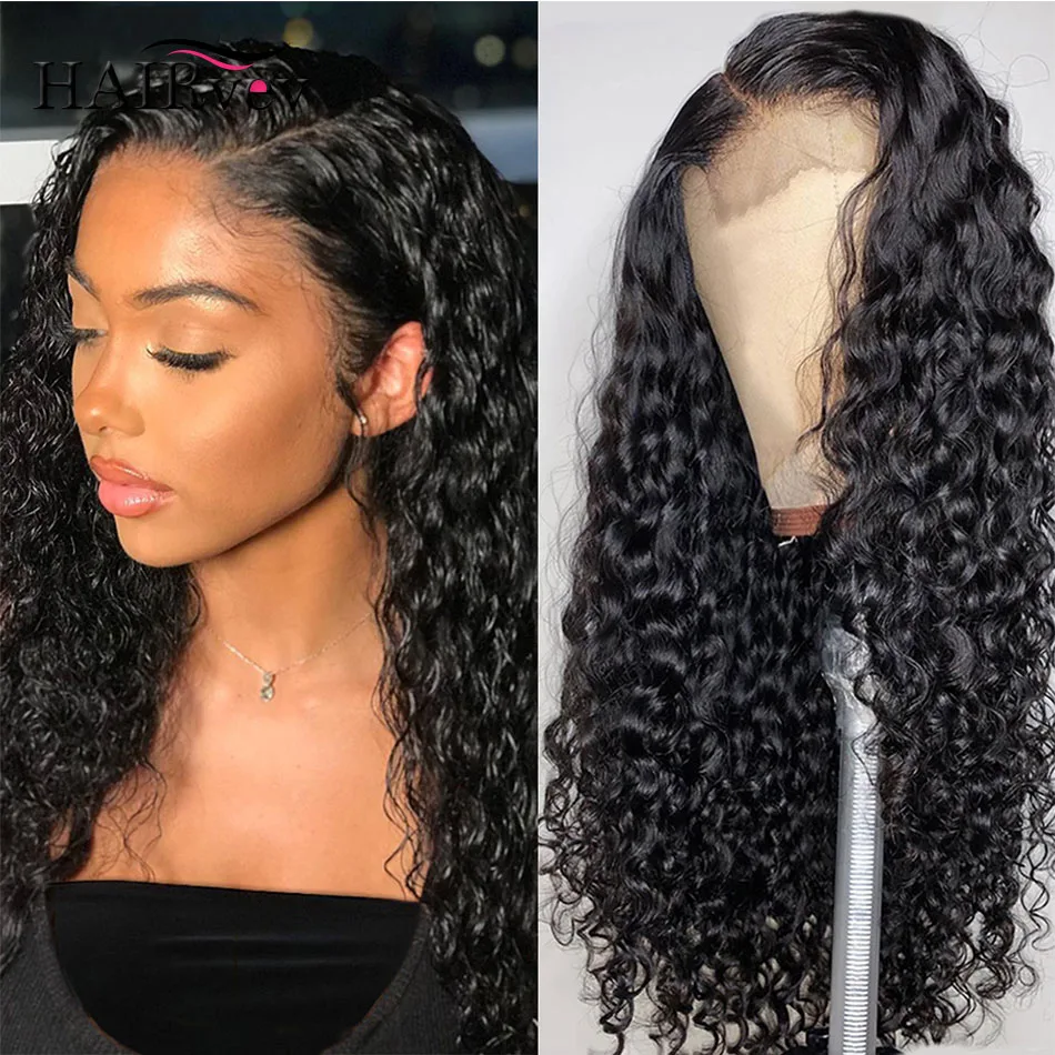 

Волнистые кудрявые предварительно выщипанные Детские волосы 5x5, парики из человеческих волос на сетке, естественный цвет, 30 дюймов, бразиль...