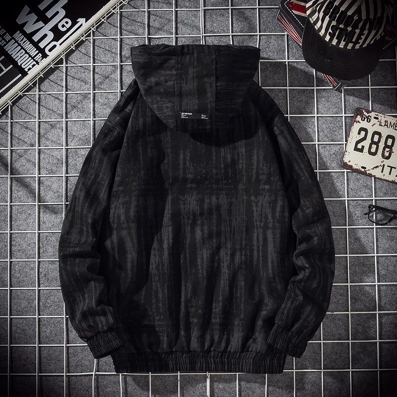 

2019 Men's Bomber Jacket Fashion Sportswear Casual Jacket Men Hip Hop Streetwear New Hooded Jacket ABZ606