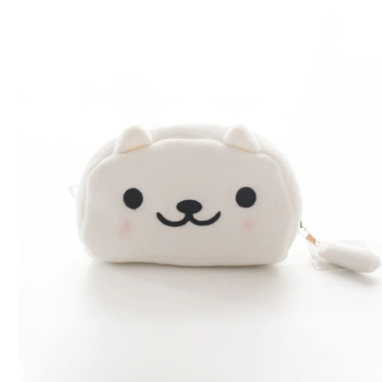 

Cartoon cute plush cat storage bag large-capacity student stationery storage bag cosmetic bag female leisure outdoor travel bag
