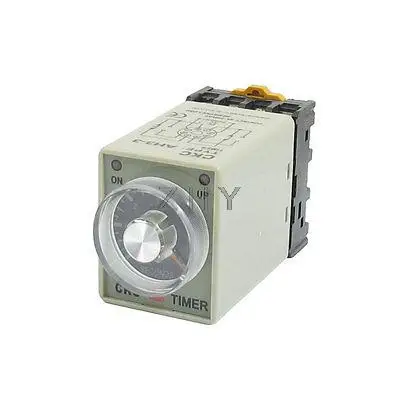 0 6 секунд 8 Pin пластиковый корпус задержка таймер реле времени DC 12V AH3 3 w база|Реле| |