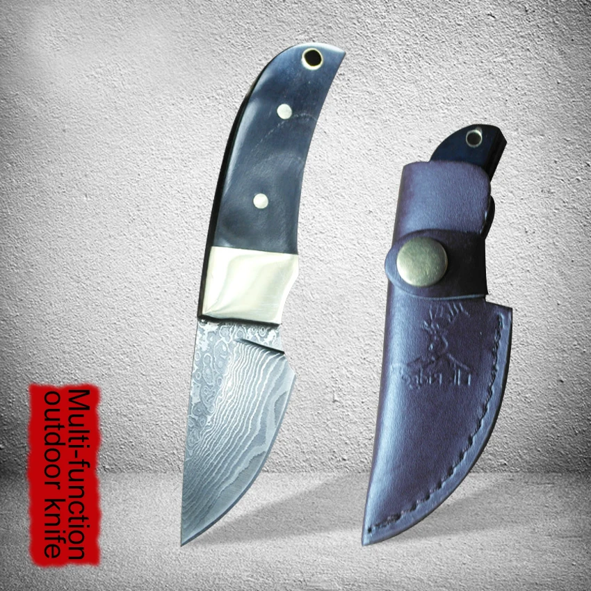 PEGASI Новинка! 100% чистый ручной Кованый нож для кемпинга выживания дамасский