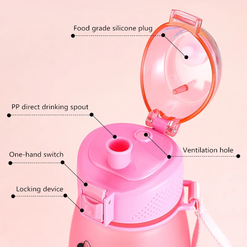 390 мл чашка для воды с мультяшным изображением Диснея Микки Мауса прямая бутылка