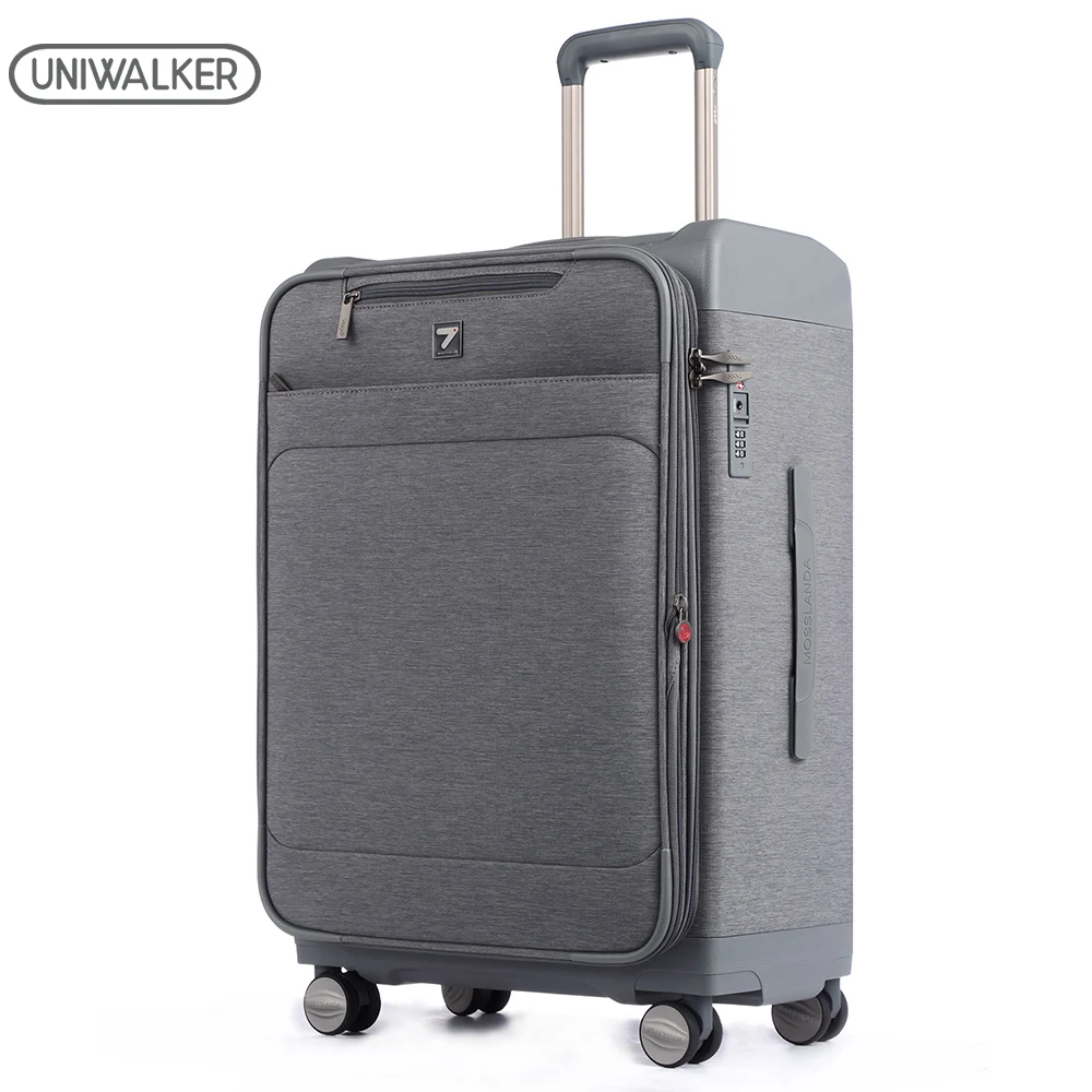 Uniwalker Newest Design Soft & Hard Shell Travel Luggage Han