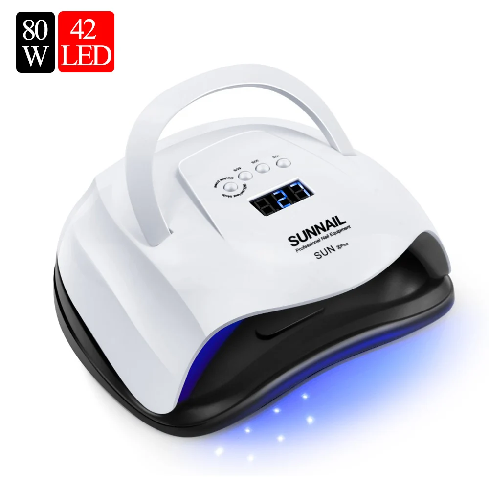 Сушилка для ногтей Sunx Plus 80 Вт УФ лампа светодиодный светильник отверждения гель