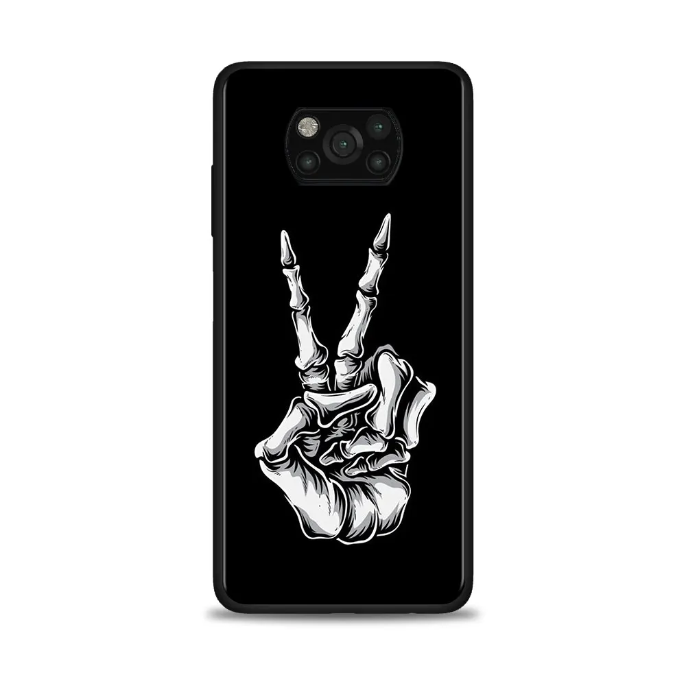 

Skeleton Case Shell Bag For Xiaomi Poco X3 NFC 6.67 inch Silicone Soft TPU Phone Cover For Xiaomi Poco M3 Cases Bumper Fundas
