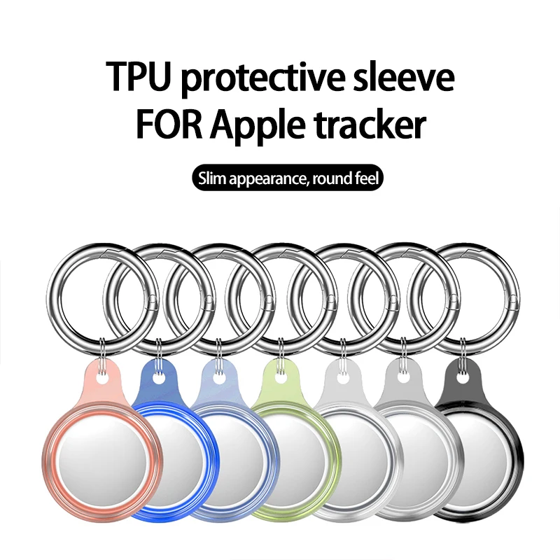 Protective Case Suitable For Airtags Locator Glacier Transparent GPS Sleeve Keychain Pendant Protect | Электроника