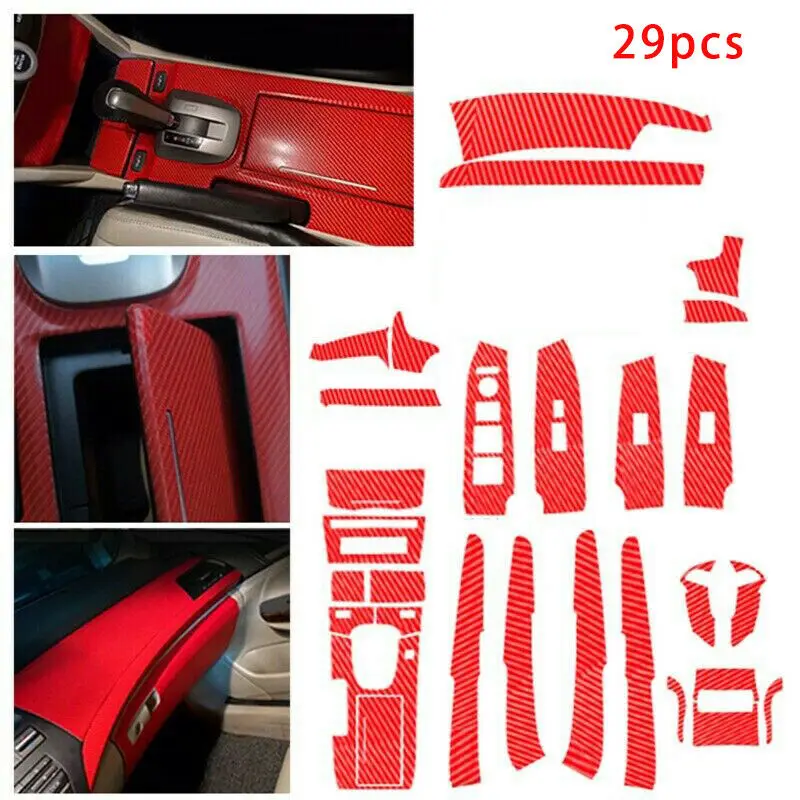 

2008-2012 Stickers Red Protection 3D For Honda Accord Car Interior Kit