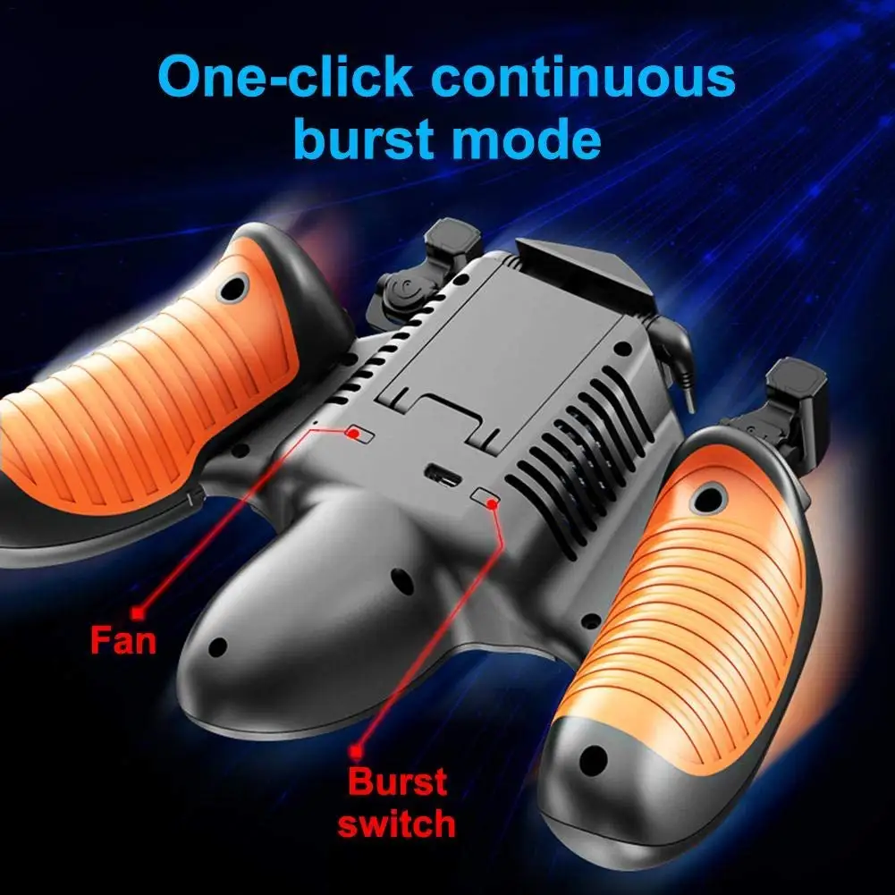 Pulse PUBG Game Controller Gamepad Trigger Shooting Free Fire Cooler Cooling Fan Joystick For IOS Android Mobile Phone | Электроника