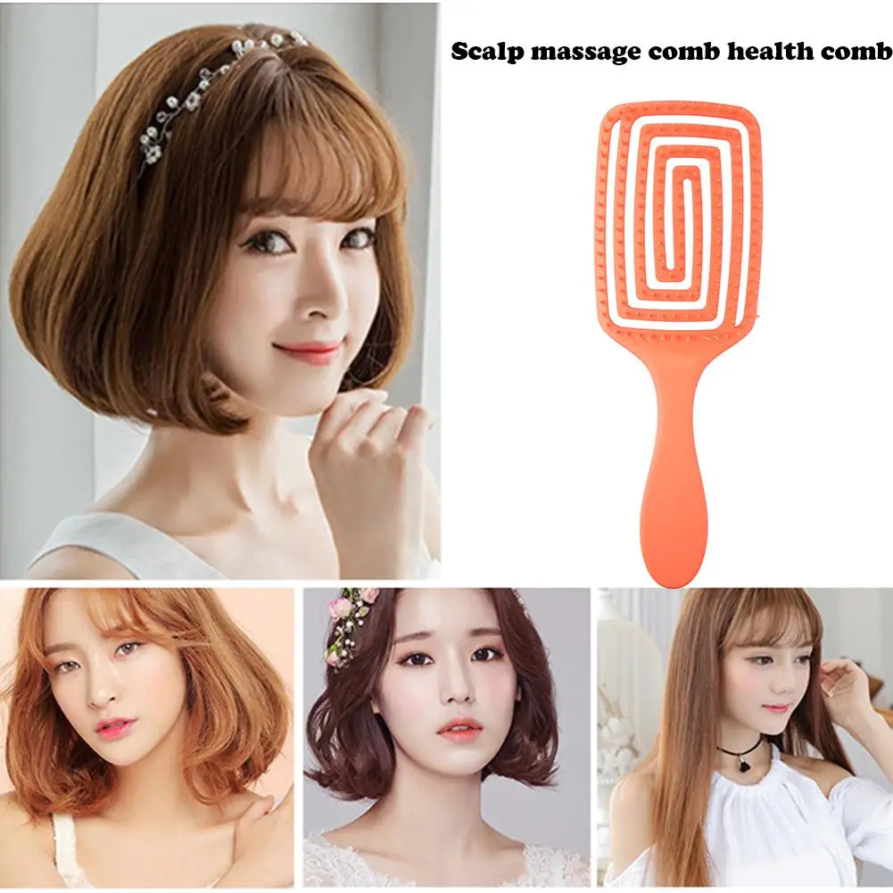 Pro Hollow Women Hair Brush Scalp Massage Comb Salon Dry Wet Hairdressing Styling Tool HairBrush Massage images - 6