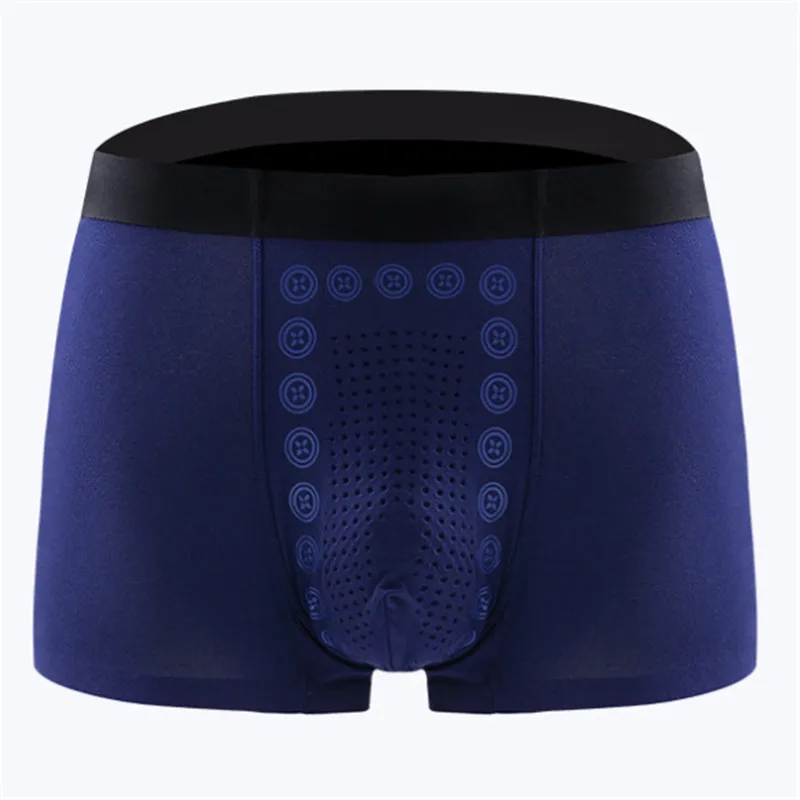 Wholesale Mens Healthy Magnetic Underpants Moisture Absorption Male Physiological Panties 26 Energy Magnet Massage Boxer Shorts