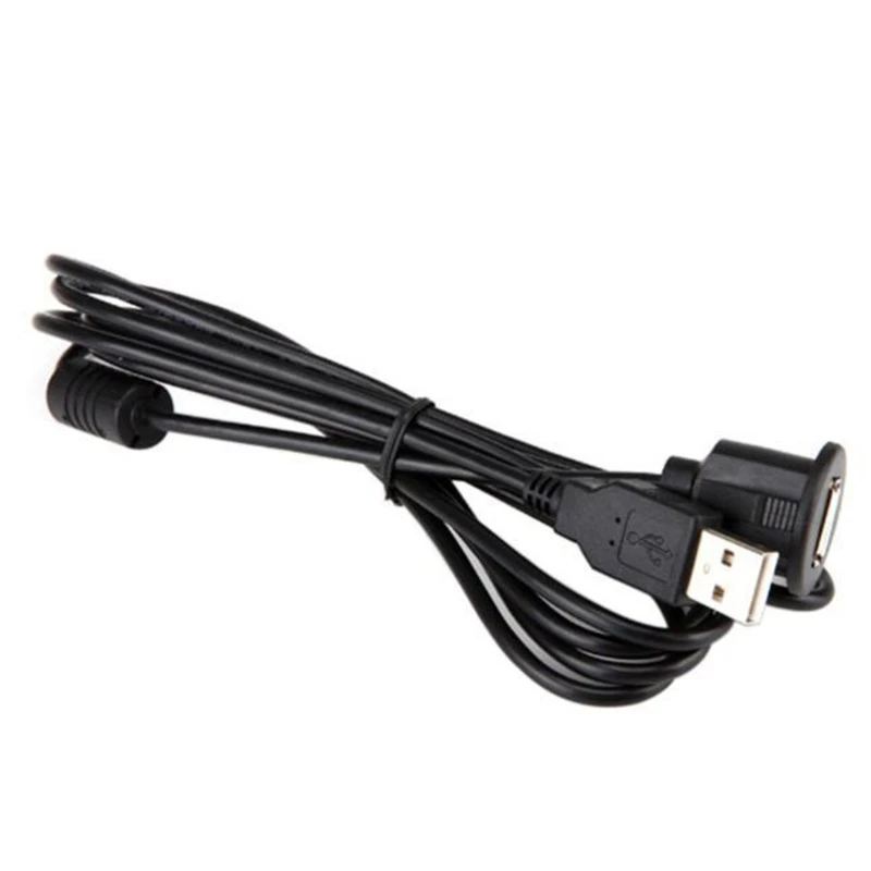 

1M Car Dash Board Mount A Male To A Female USB 2.0 Socket Extension Panel Cable