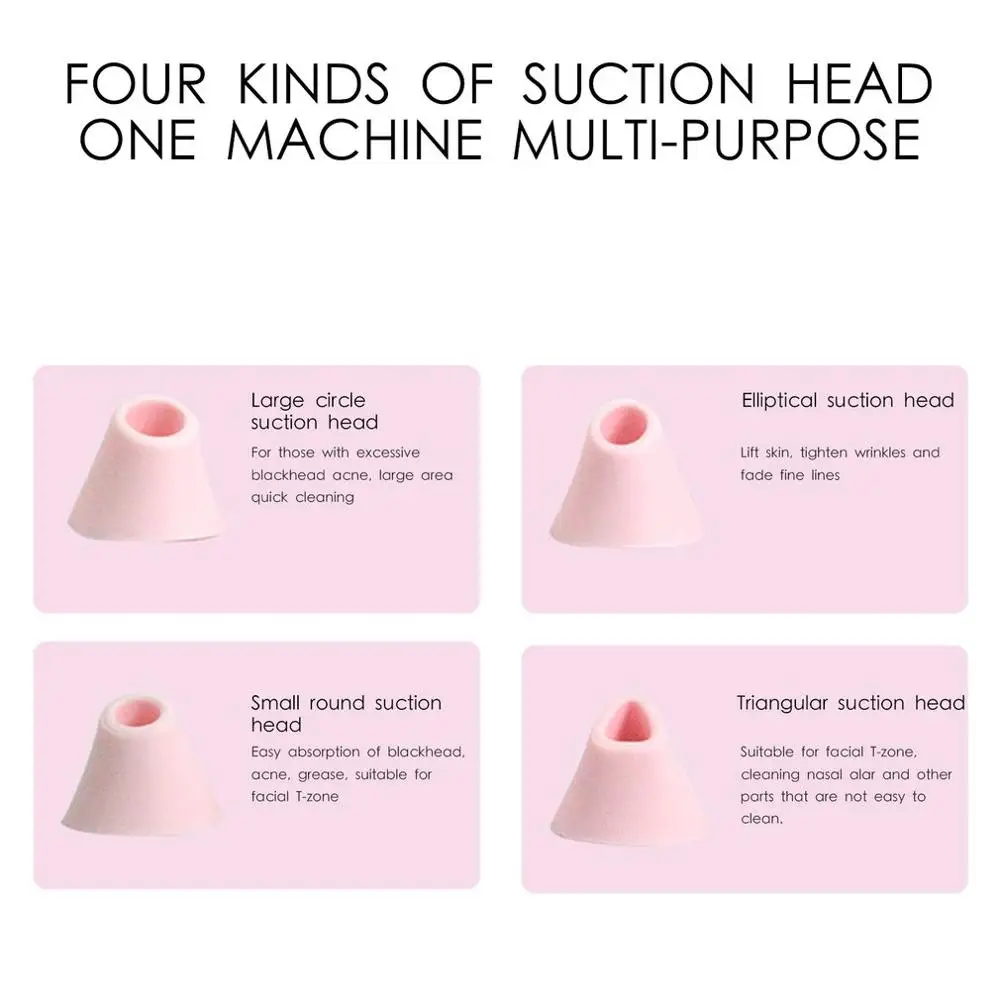 

Electric Blackhead Instrument Silicone Blackhead Instrument Cleansing Instrument Facial Cleaning Artifact Pore Cleaner