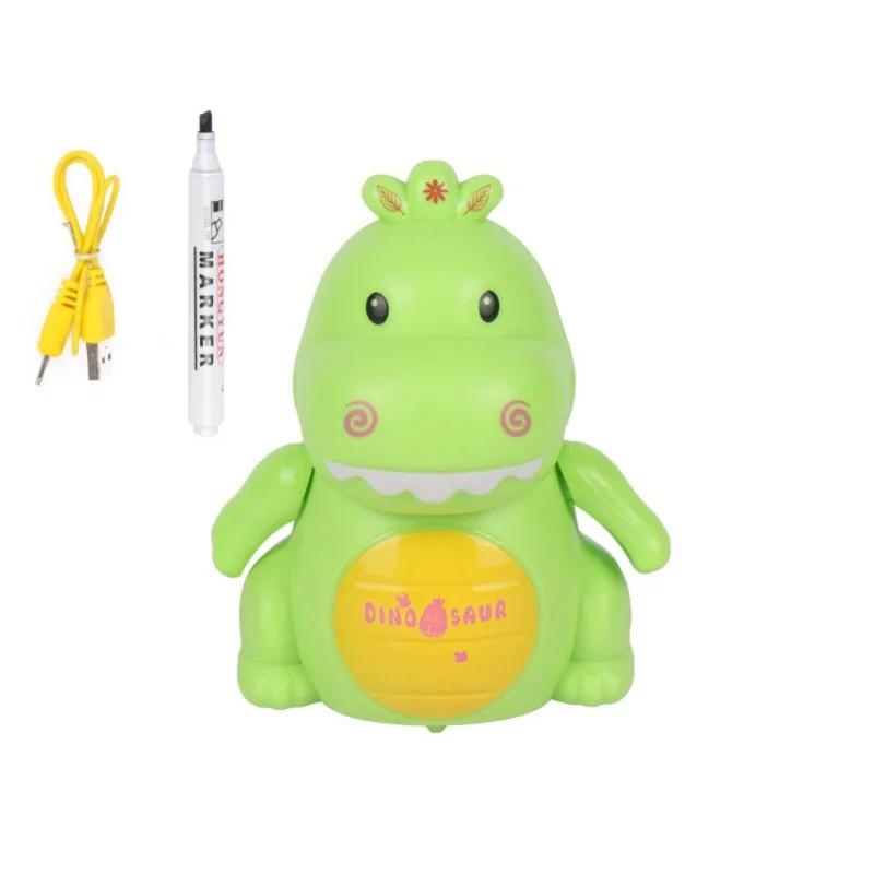 Черный Рисунок линий USB электрическая обучающая игрушка с маркером подарок для детей Индуктивный мини-робот животных - Цвет: 2